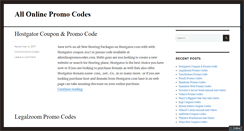 Desktop Screenshot of allonlinepromocodes.com